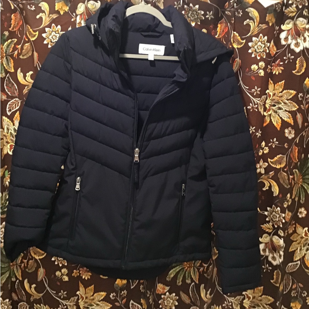 Calvin Klein Navy Puffer jacket, like new